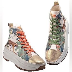 Jatarea Jui Round Toe Platform Designer Sneakers/Tennis Shoes Women’s Size 10